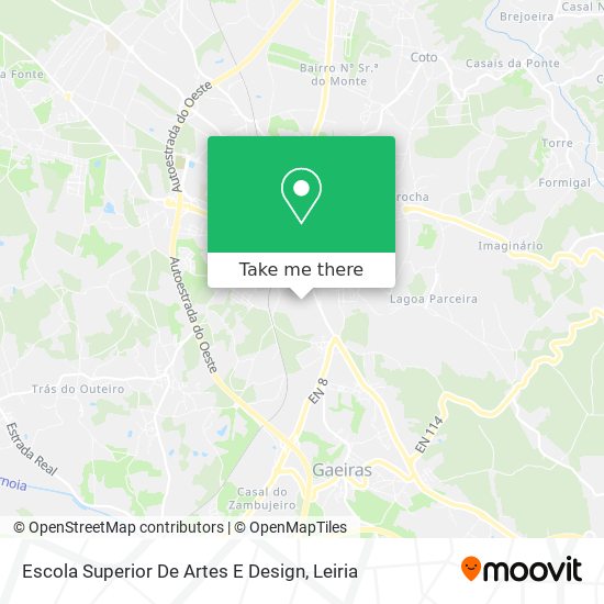 Escola Superior De Artes E Design map