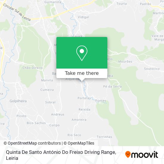 Quinta De Santo António Do Freixo Driving Range mapa