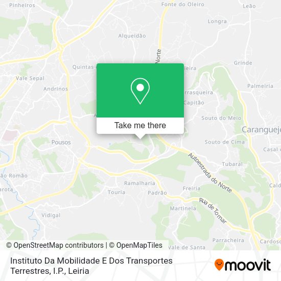 Instituto Da Mobilidade E Dos Transportes Terrestres, I.P. map