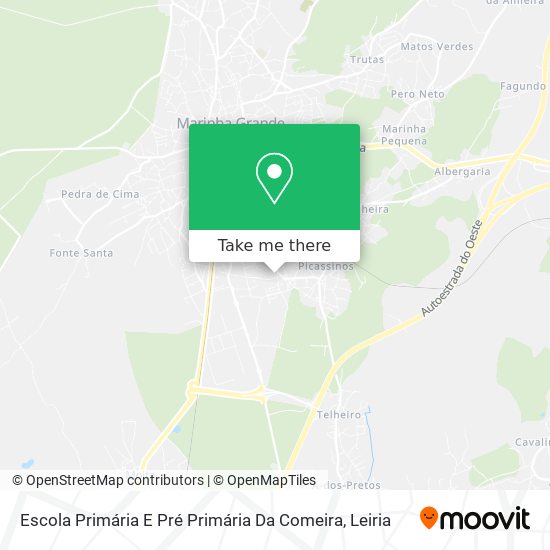 Escola Primária E Pré Primária Da Comeira mapa