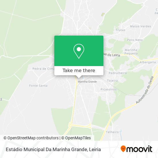 Estádio Municipal Da Marinha Grande mapa