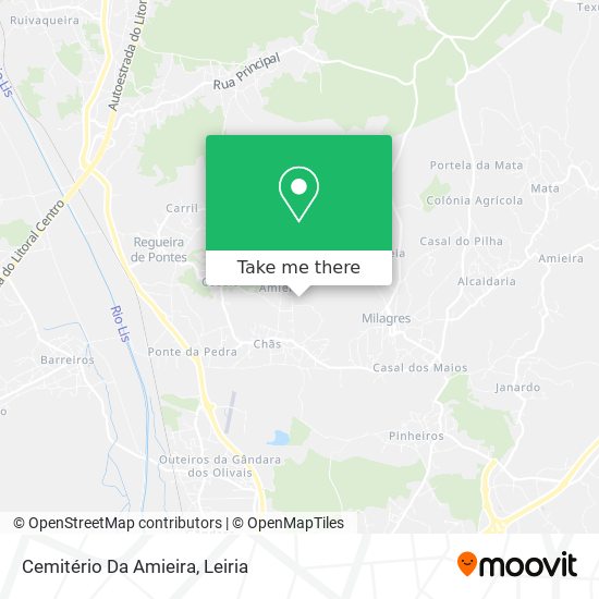 Cemitério Da Amieira map