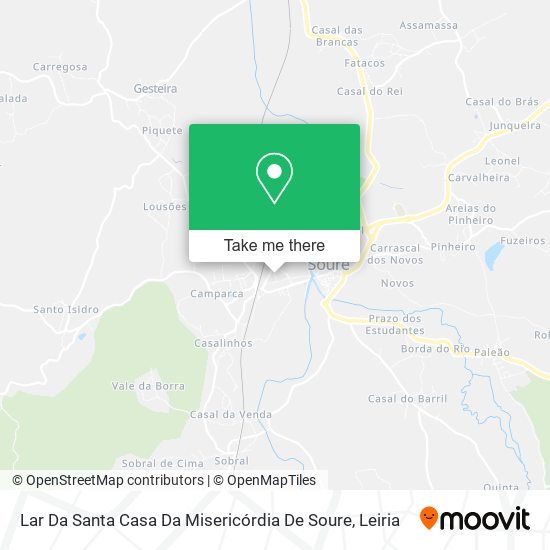 Lar Da Santa Casa Da Misericórdia De Soure map