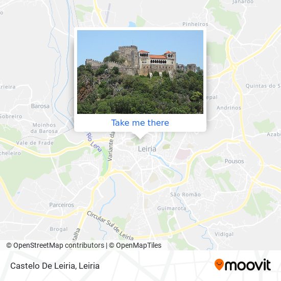 Castelo De Leiria map