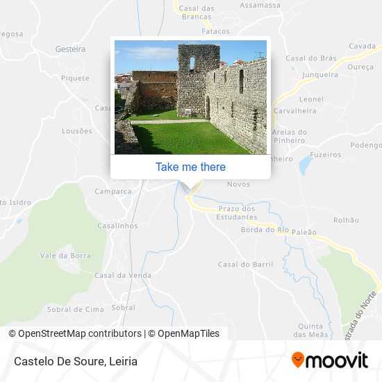 Castelo De Soure mapa