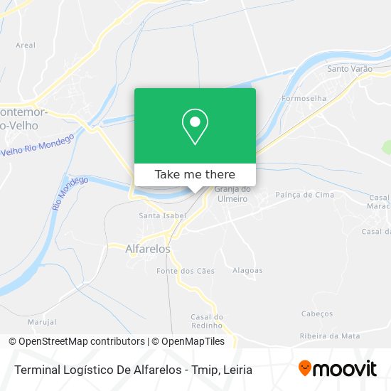 Terminal Logístico De Alfarelos - Tmip map