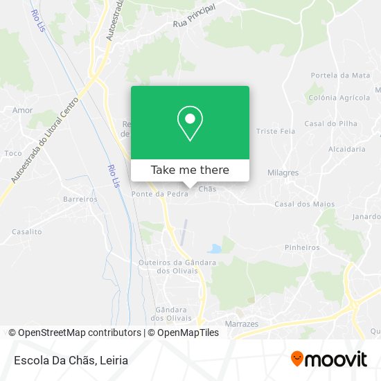 Escola Da Chãs mapa