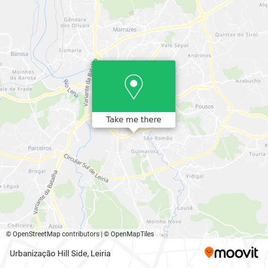 Urbanização Hill Side map