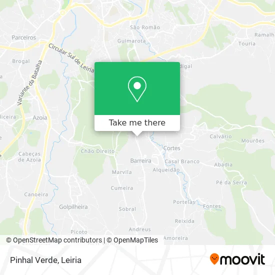 Pinhal Verde map