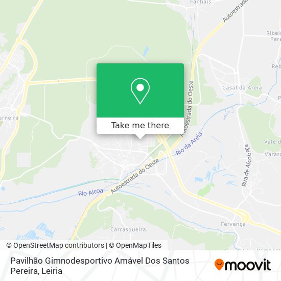 Pavilhão Gimnodesportivo Amável Dos Santos Pereira mapa