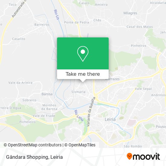 Gândara Shopping map