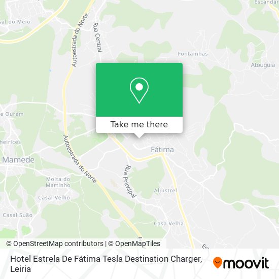 Hotel Estrela De Fátima Tesla Destination Charger mapa