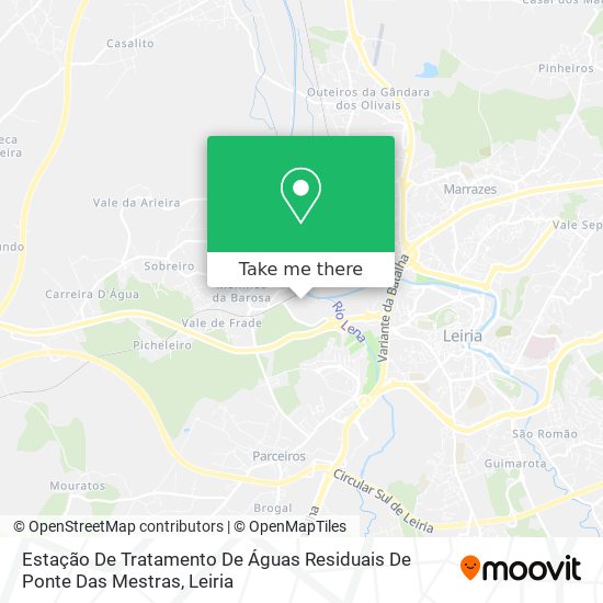 Estação De Tratamento De Águas Residuais De Ponte Das Mestras map