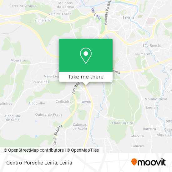 Centro Porsche Leiria map