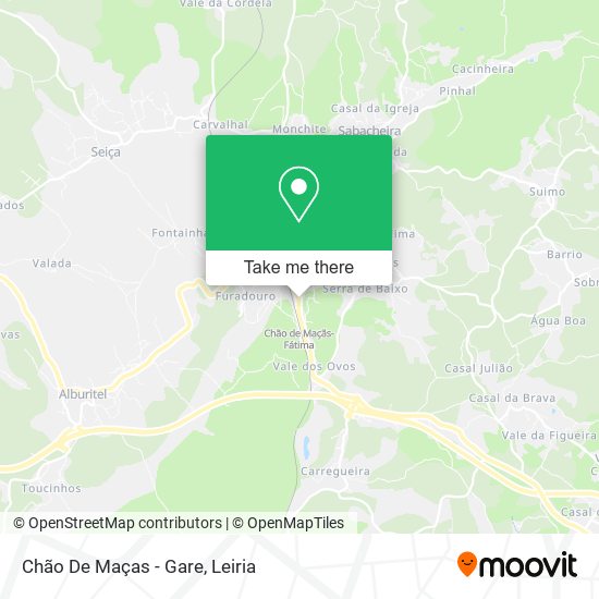 Chão De Maças - Gare map