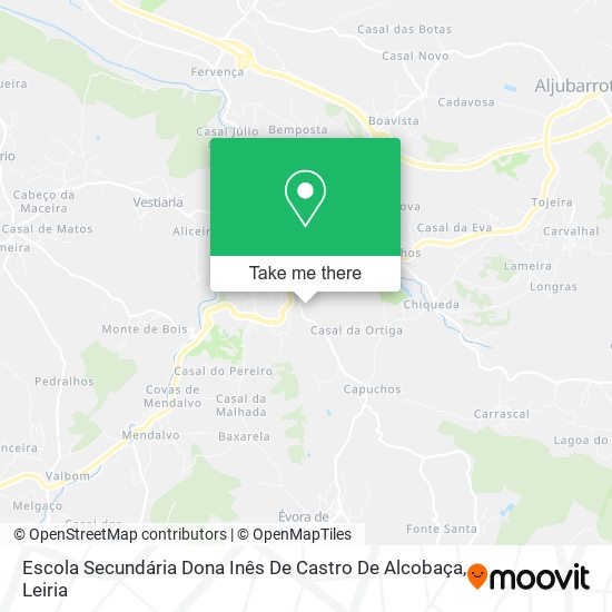 Escola Secundária Dona Inês De Castro De Alcobaça map