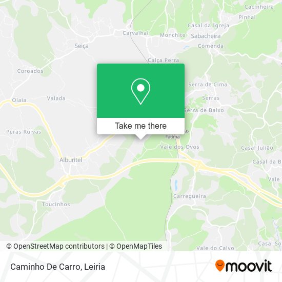 Caminho De Carro mapa