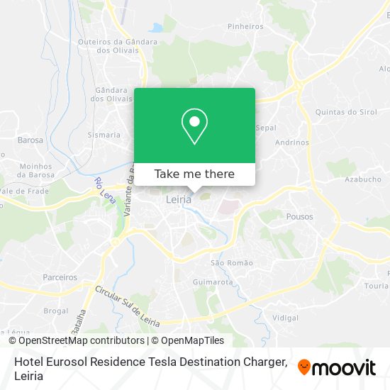 Hotel Eurosol Residence Tesla Destination Charger map