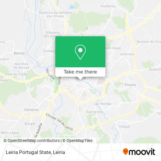 Leiria Portugal State map