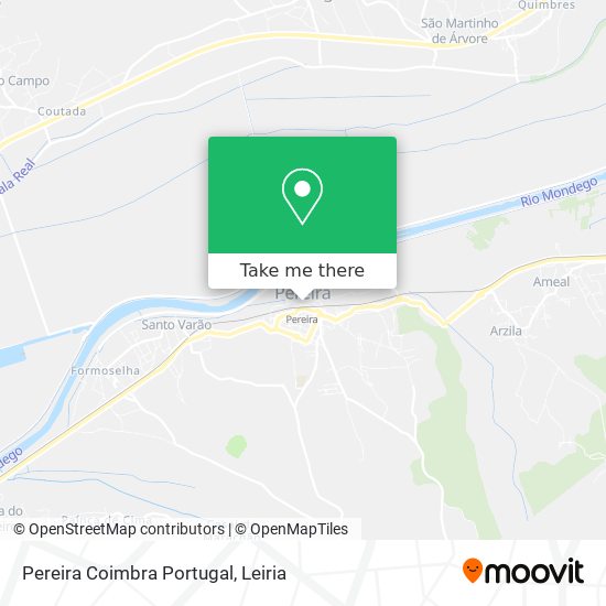 Pereira Coimbra Portugal map