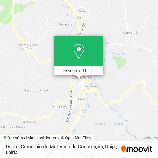 Daba - Comércio de Materiais de Construção, Unip. map
