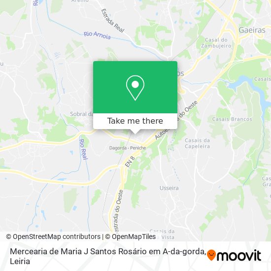 Mercearia de Maria J Santos Rosário em A-da-gorda mapa