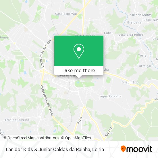 Lanidor Kids & Junior Caldas da Rainha map