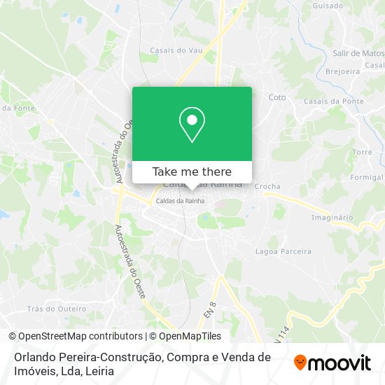 Orlando Pereira-Construção, Compra e Venda de Imóveis, Lda mapa