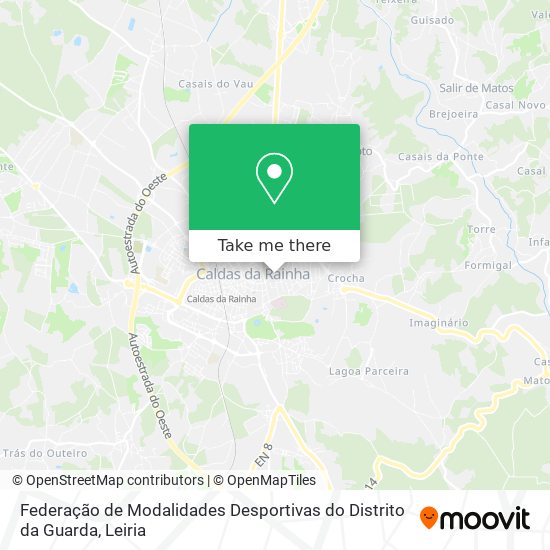 Federação de Modalidades Desportivas do Distrito da Guarda map