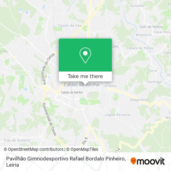 Pavilhão Gimnodesportivo Rafael Bordalo Pinheiro mapa
