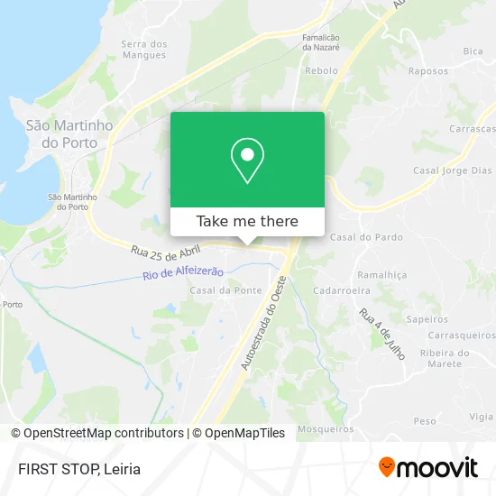 FIRST STOP map