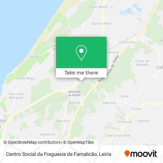 Centro Social da Freguesia de Famalicão map