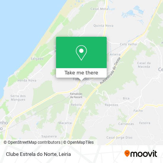 Clube Estrela do Norte mapa