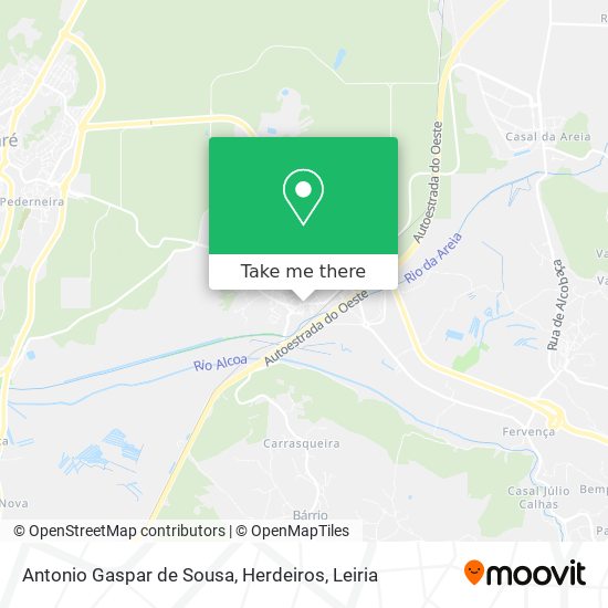 Antonio Gaspar de Sousa, Herdeiros mapa