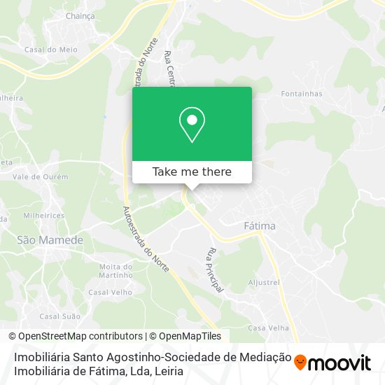 Imobiliária Santo Agostinho-Sociedade de Mediação Imobiliária de Fátima, Lda map
