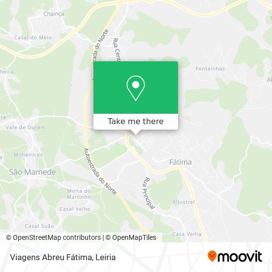 Viagens Abreu Fátima map