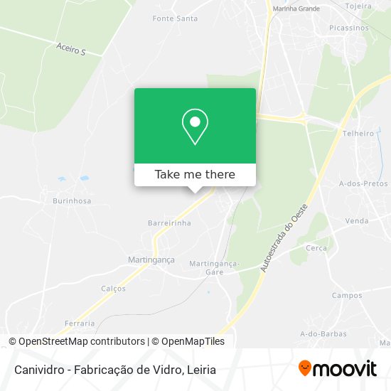 Canividro - Fabricação de Vidro map