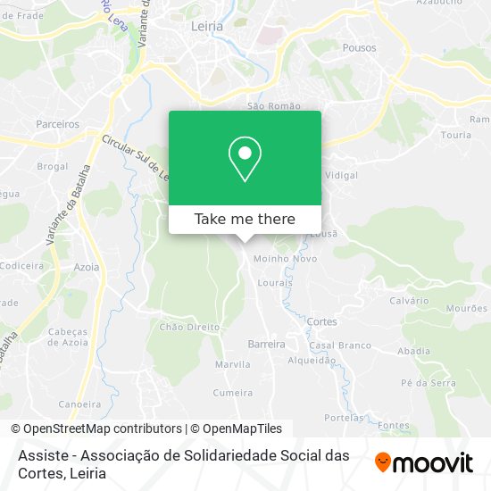 Assiste - Associação de Solidariedade Social das Cortes map