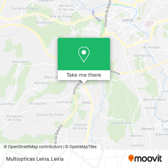 Multiopticas Leiria mapa