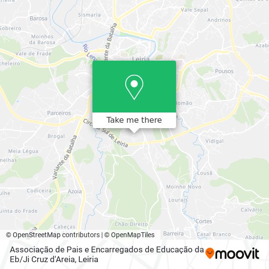 Associação de Pais e Encarregados de Educação da Eb / Ji Cruz d'Areia mapa