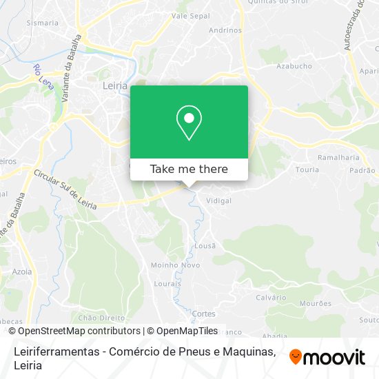 Leiriferramentas - Comércio de Pneus e Maquinas map
