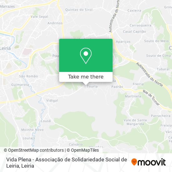 Vida Plena - Associação de Solidariedade Social de Leiria map