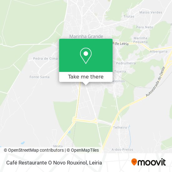 Café Restaurante O Novo Rouxinol map