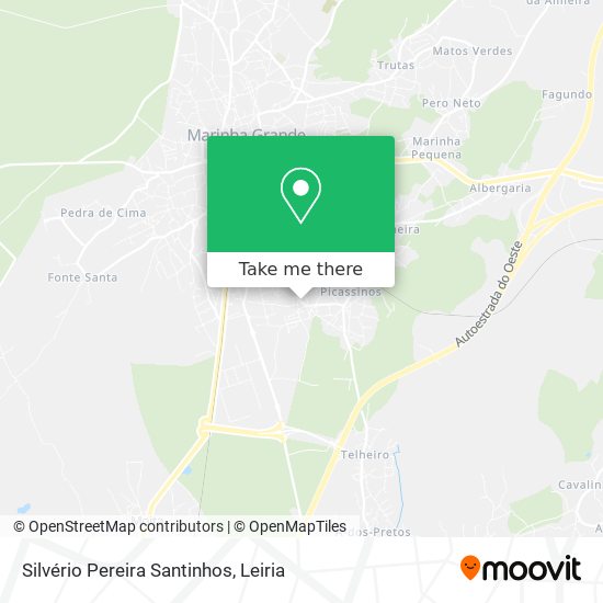 Silvério Pereira Santinhos map