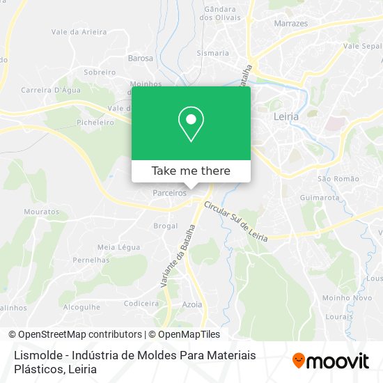 Lismolde - Indústria de Moldes Para Materiais Plásticos mapa