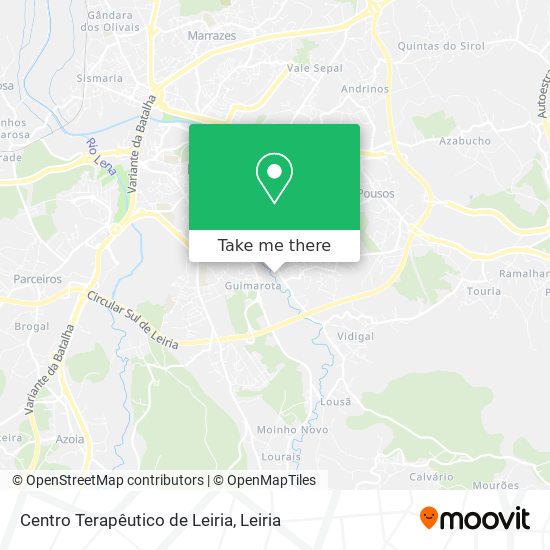 Centro Terapêutico de Leiria map