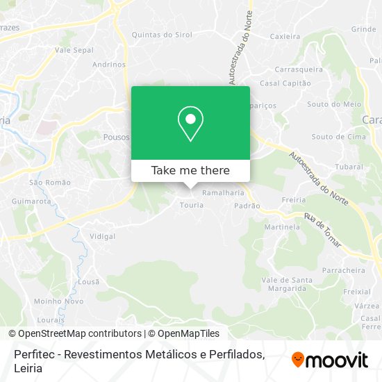 Perfitec - Revestimentos Metálicos e Perfilados map