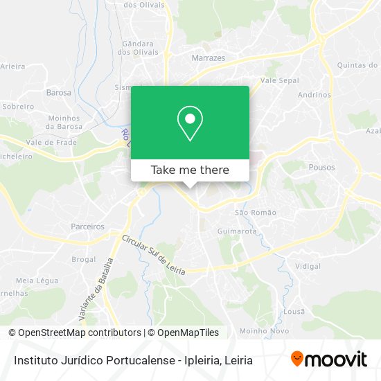 Instituto Jurídico Portucalense - Ipleiria map
