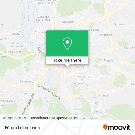 Fórum Leiria mapa