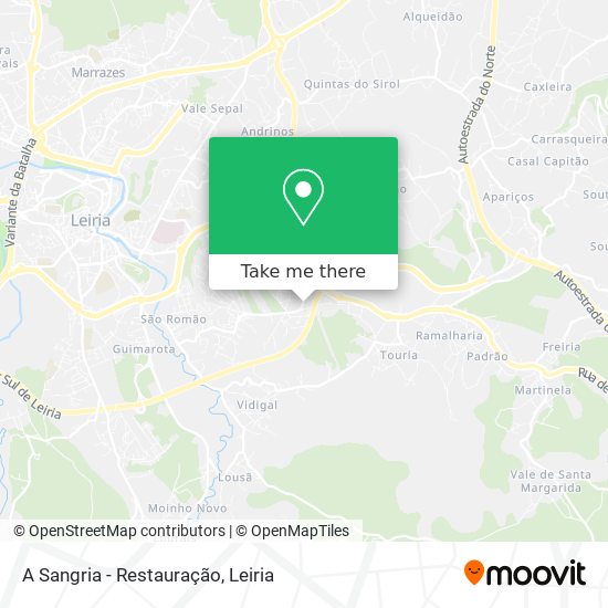 A Sangria - Restauração mapa
